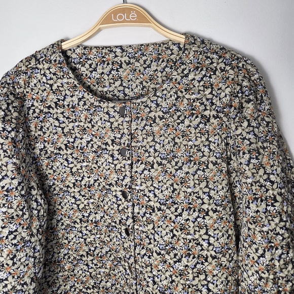 Kaffe KAeita Quilted Floral Puff Sleeves Lightweight Jacket - Picture 7 of 11